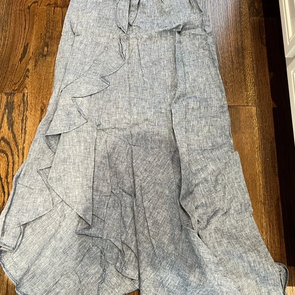 Express long wrap skirt ruffle crop top set worn once - Picture 6 of 6